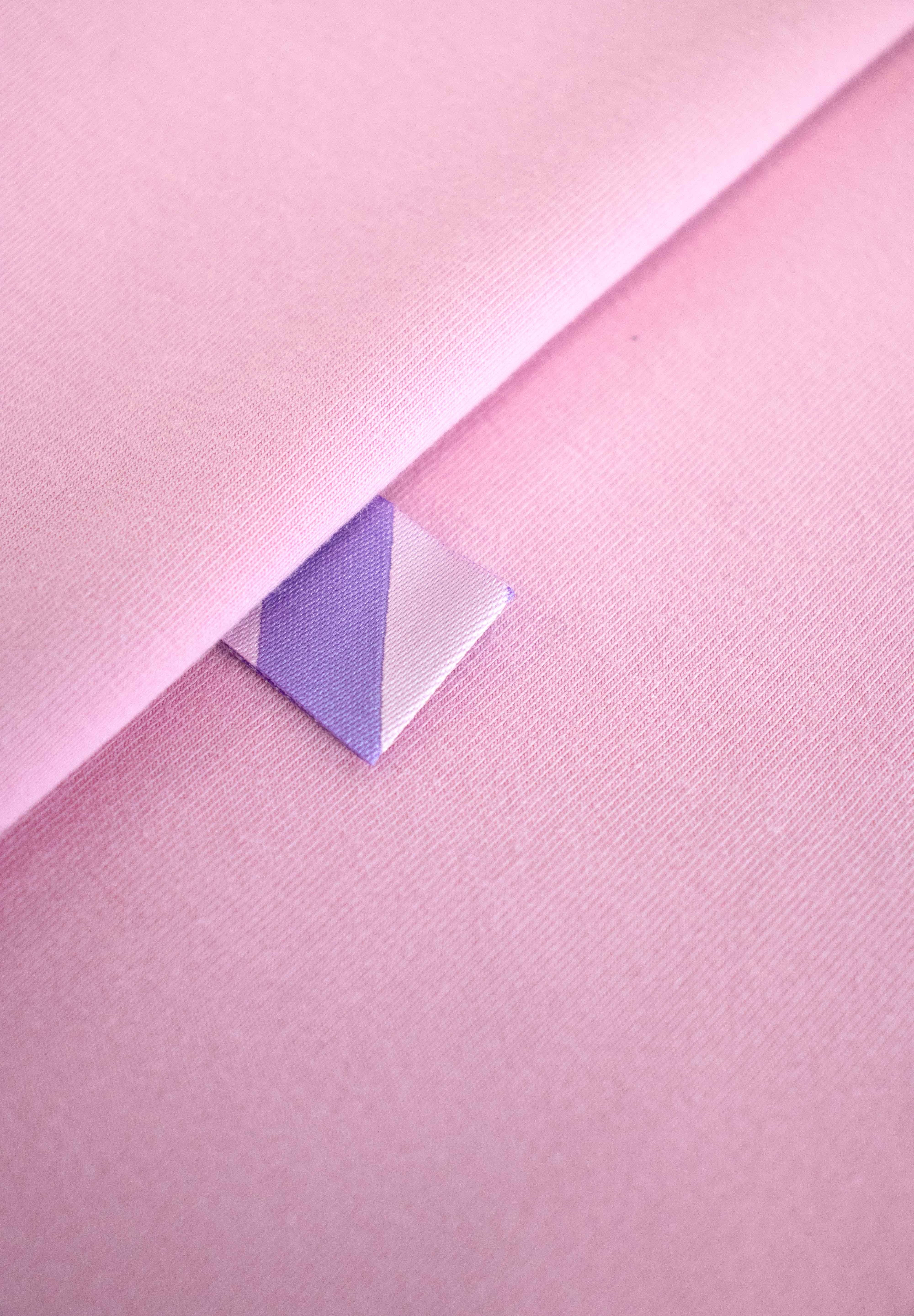 Color Pop Geweven Label | Roze & Lila
