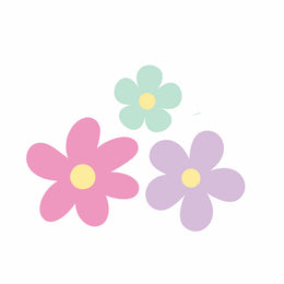 Pastel Bloemen – All-over transfervel