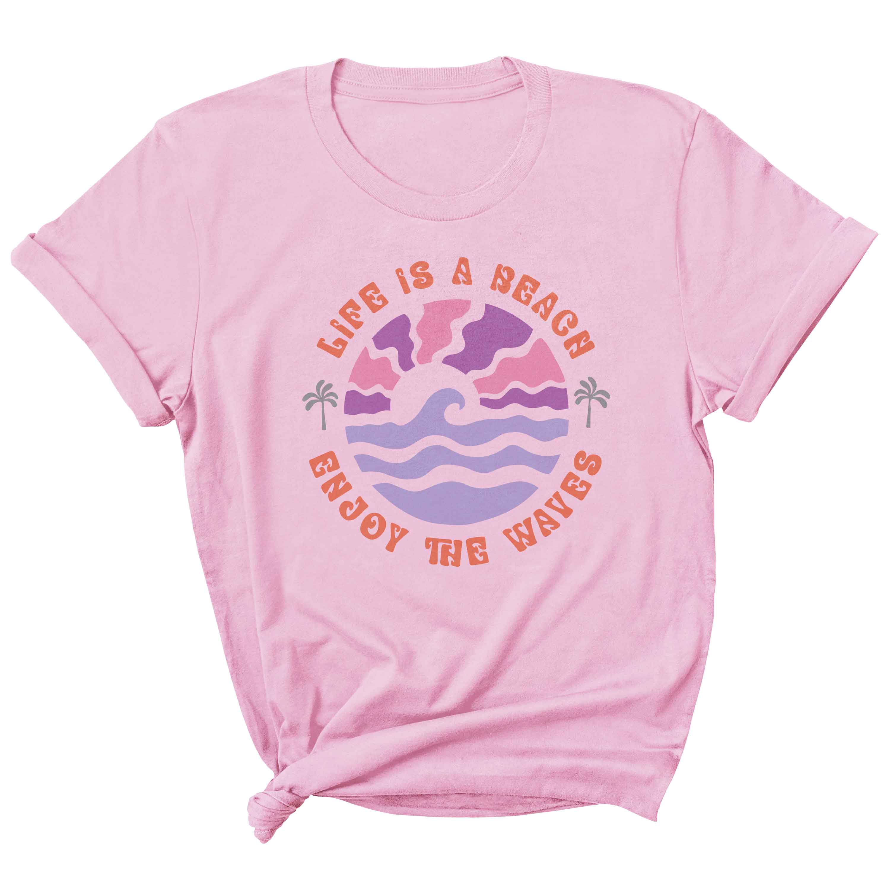 Genieße die Wellen – Boho Sommerkleidungstransfer