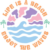 Genieße die Wellen – Boho Sommerkleidungstransfer