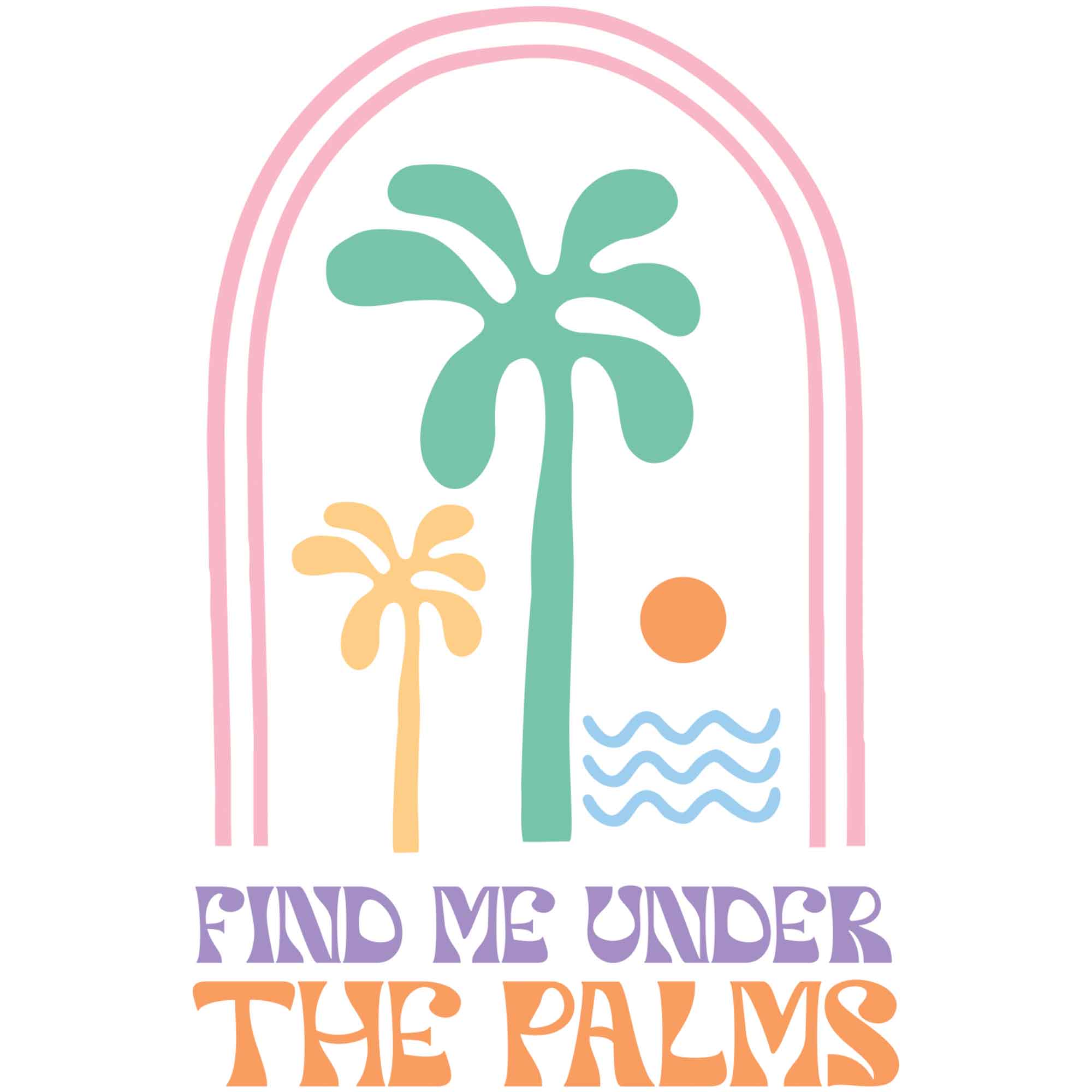 Find me - Boho Summer Kleding Transfer