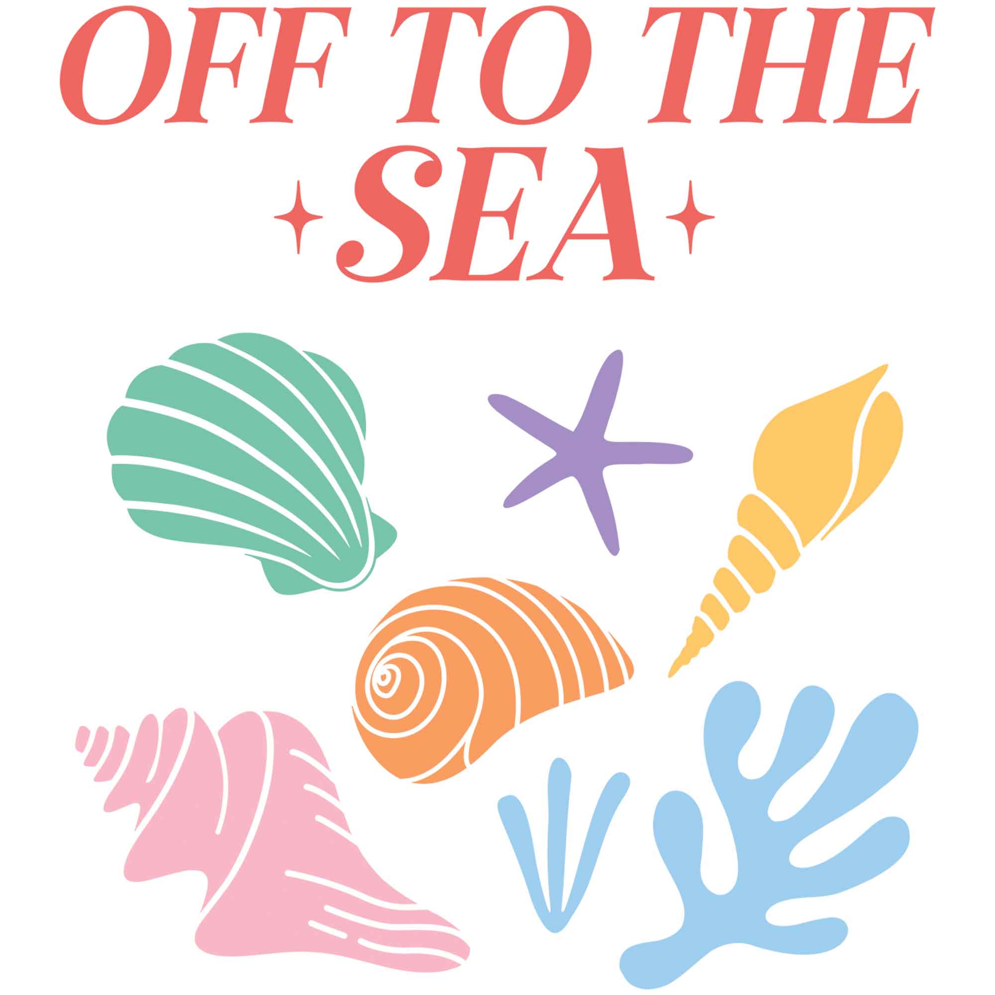 Auf zu den Meeren - Boho Sommerkleidung Transfer