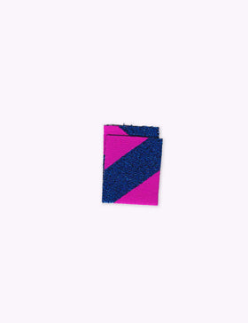 Color Pop - Roze & Blauw | Étiquette tissée à coudre