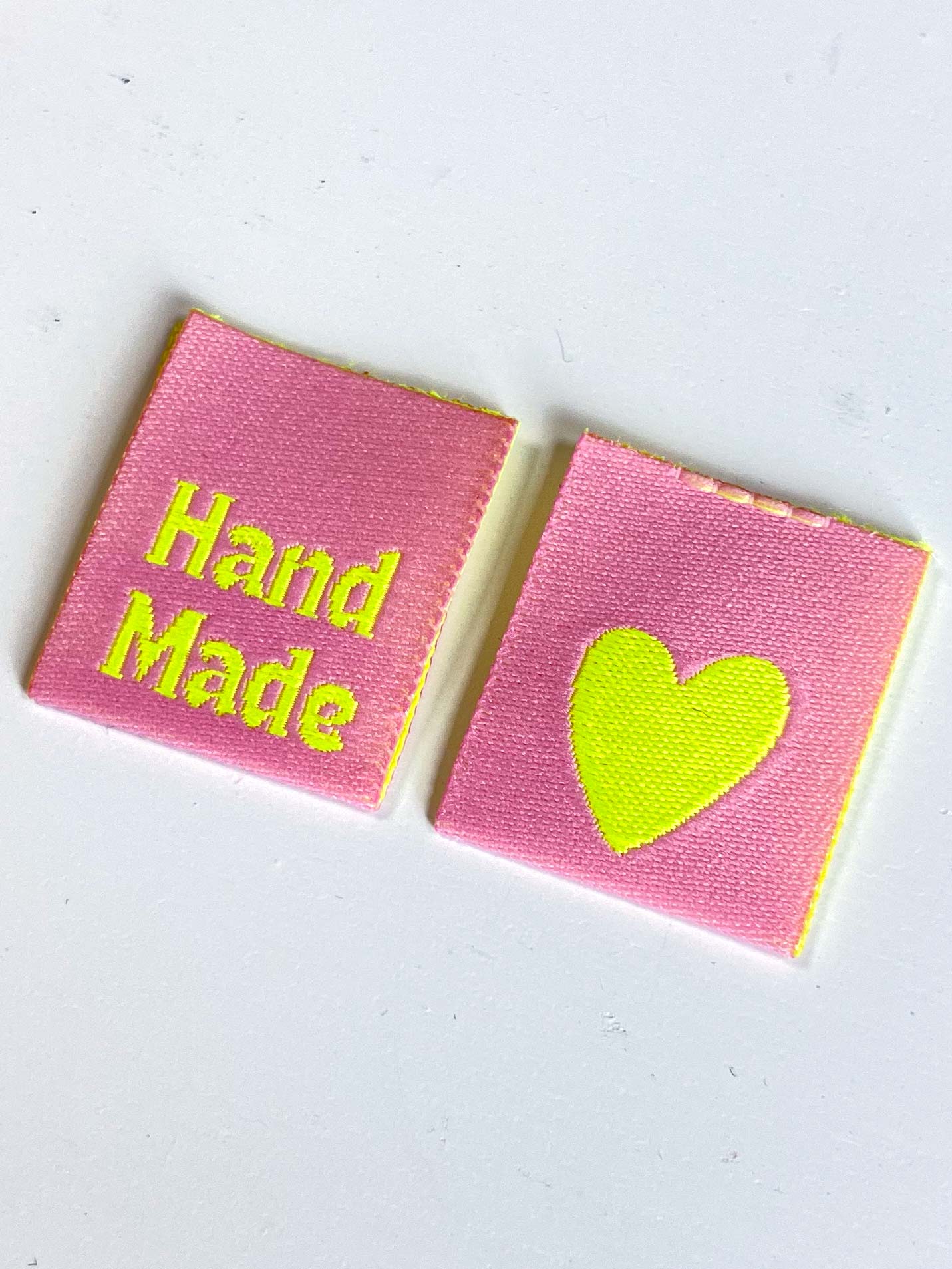 Hand Made Hearts Peach Label