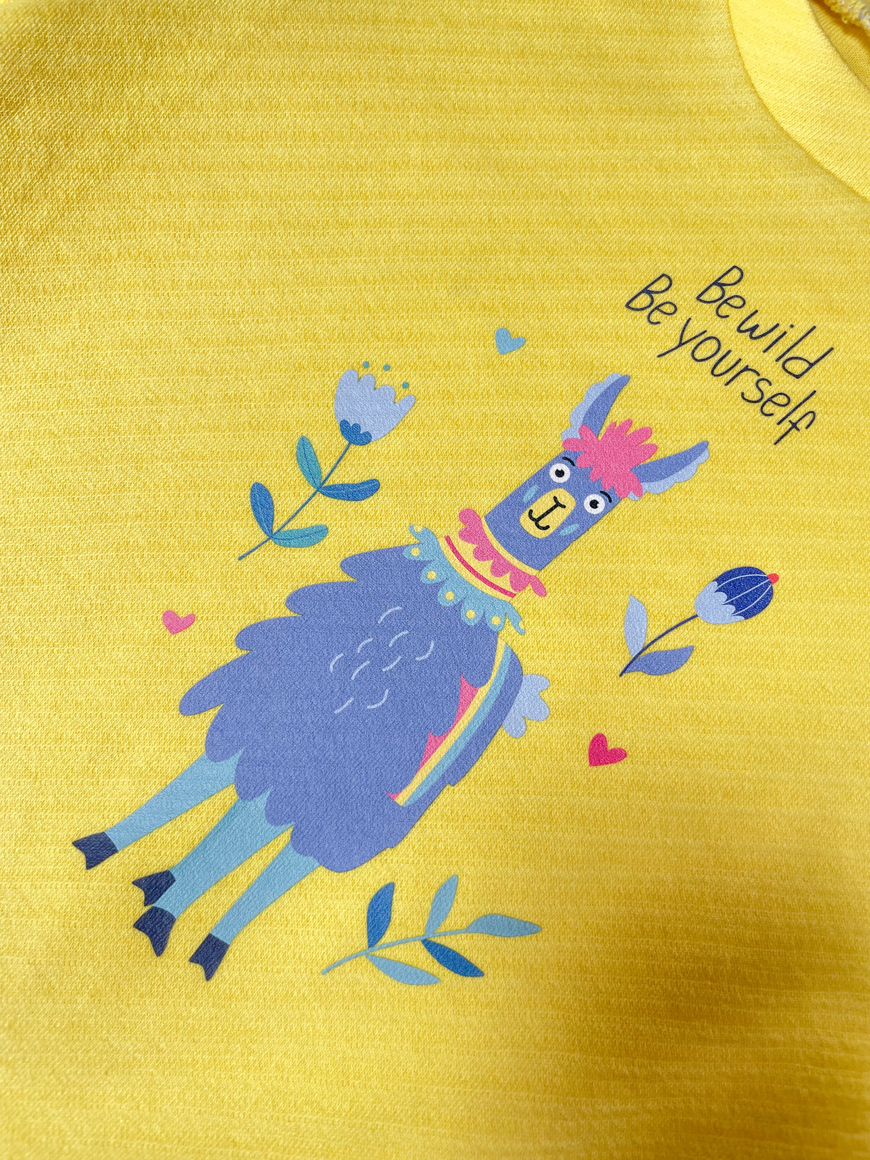 Be Wild Be Yourself - Funny Lama Kleding Transfer