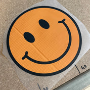 Gold Smiley Clothing Transfer - Bright Autumn