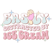 Easily Distracted By Ice Cream - Pastel Ice Clothing Transfer