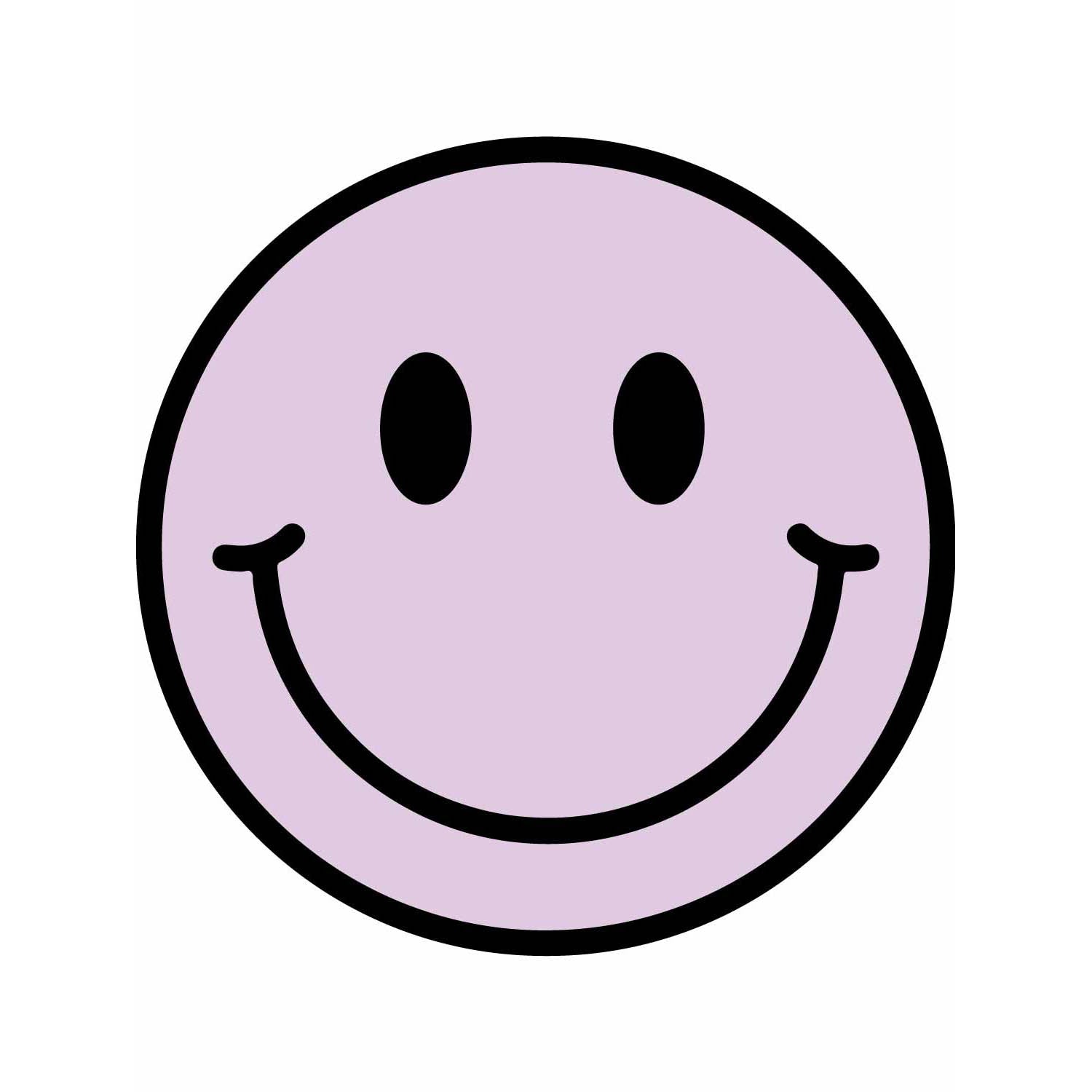 Lilac Smiley Clothing Transfer - Bright Autumn