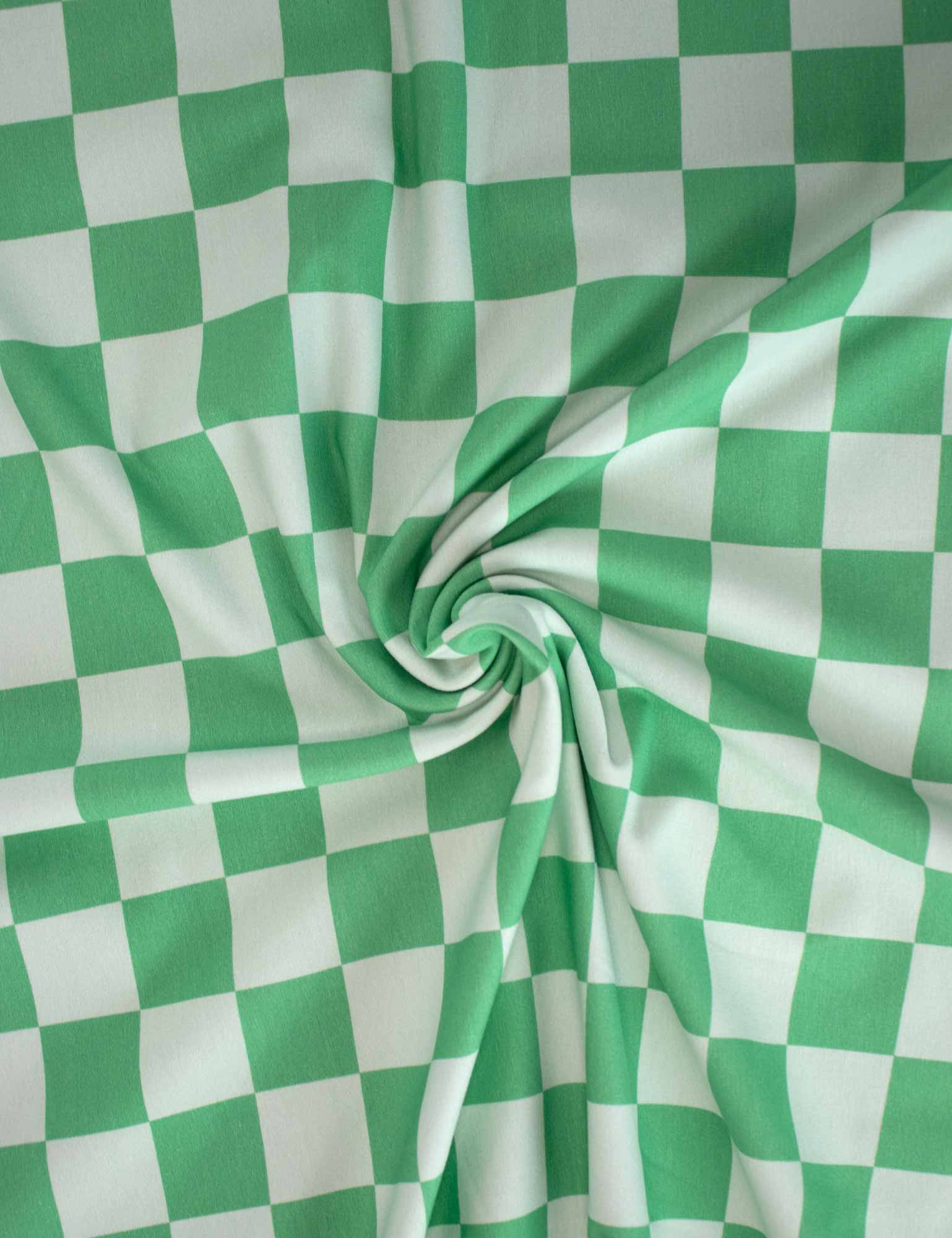 Lime Check | French Terry | 170cm breed