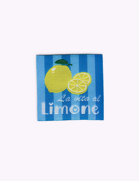 La Vita al Limone | Étiquette tissée à coudre