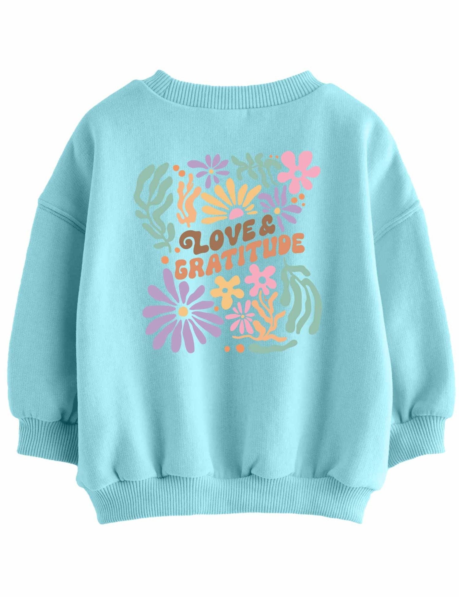 Liebe & Dankbarkeit - Abstrakte Blumen-Kleidungstransfers