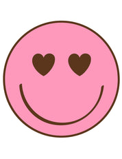 Smiley Pink - Retro Joy | Clothing Transfers