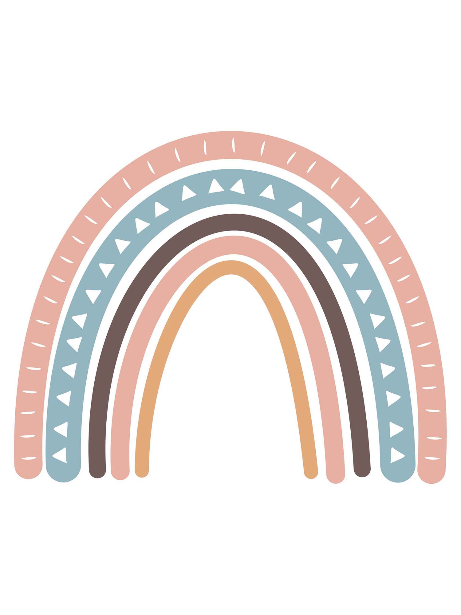 Rainbow 5 - Boho Rainbow - Clothing Transfer