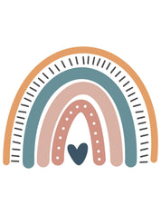 Rainbow 7 - Boho Rainbow - Clothing Transfer