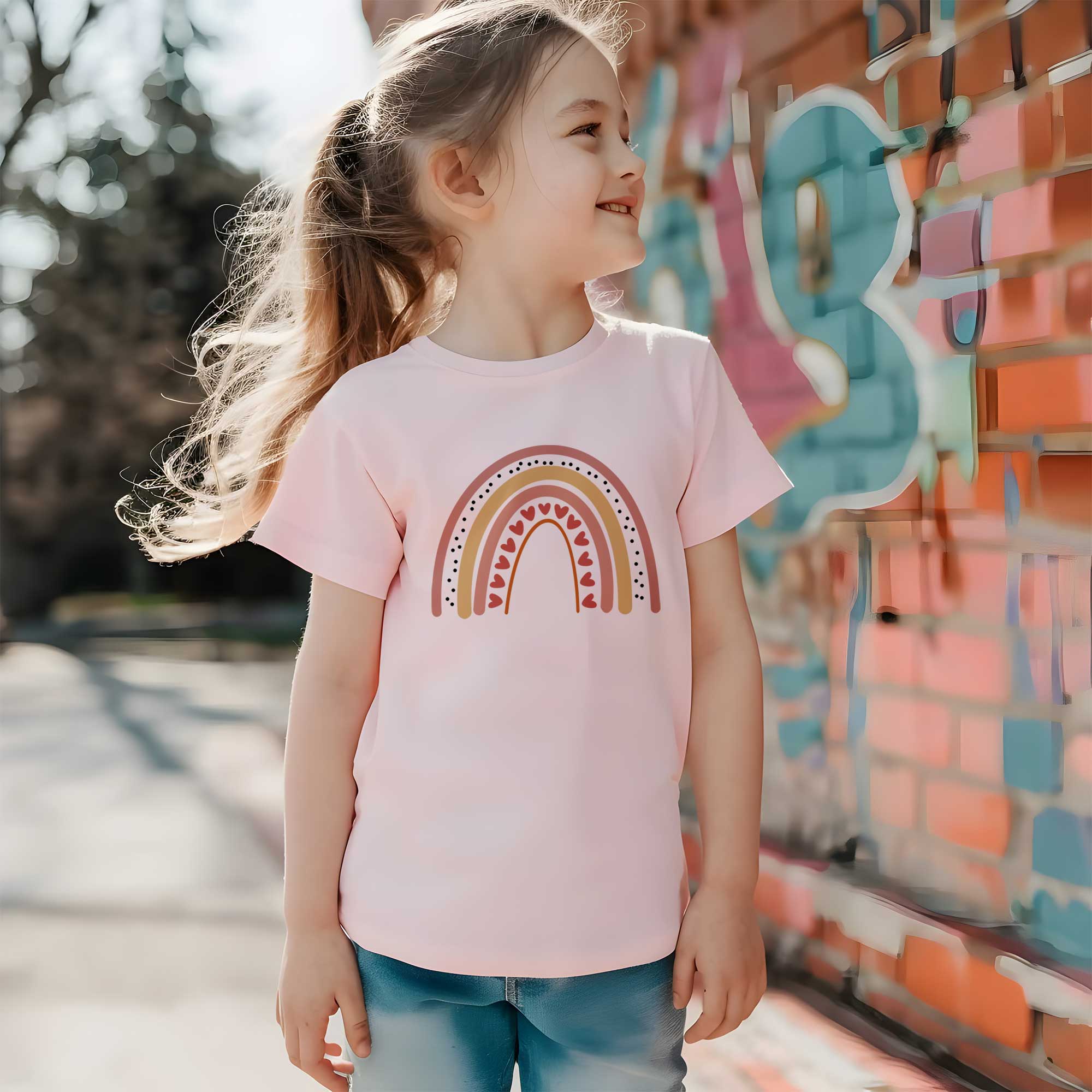 Rainbow 9 - Boho Rainbow - Kleding Transfer