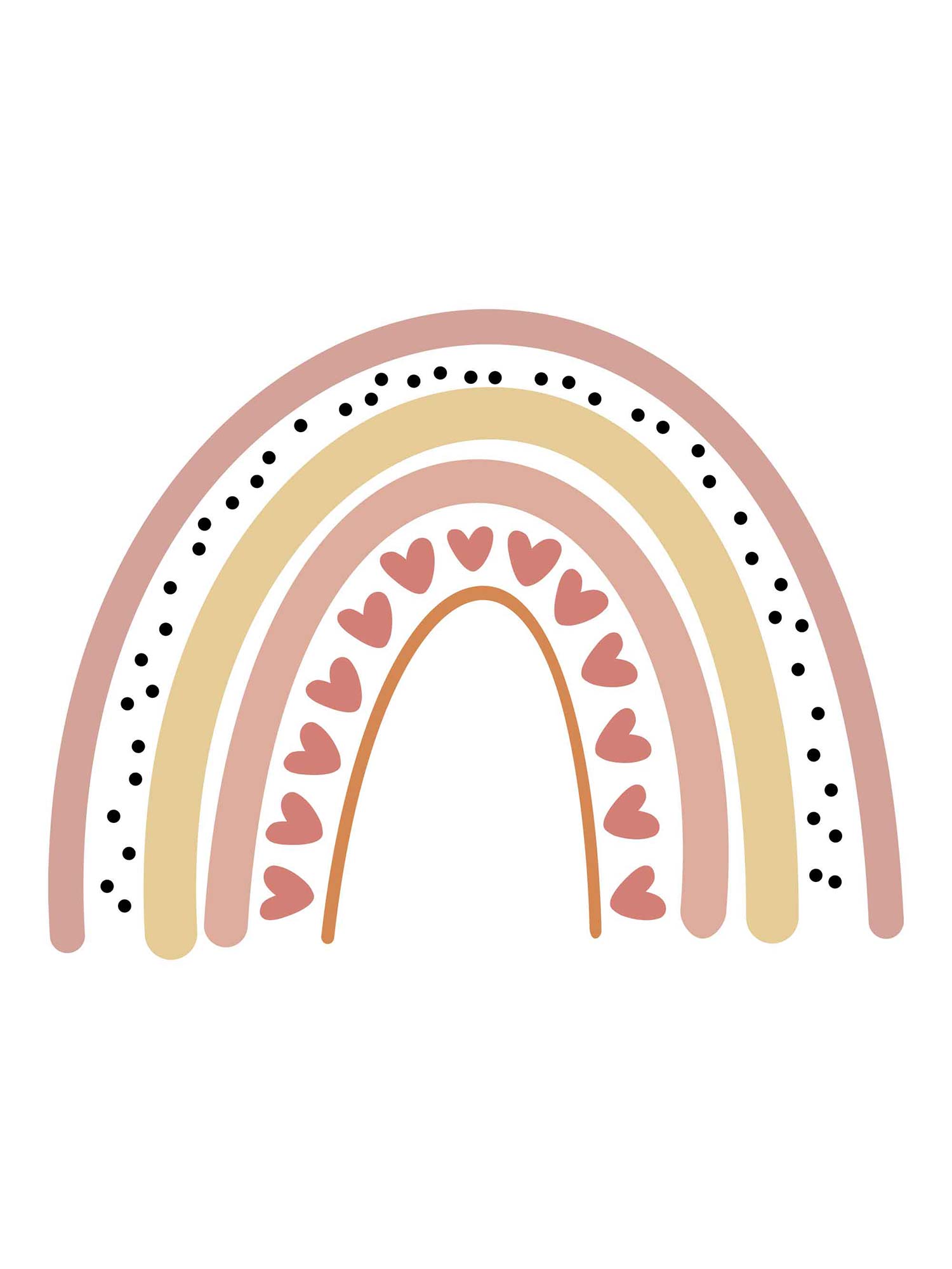 Rainbow 9 - Boho Rainbow - Kleding Transfer