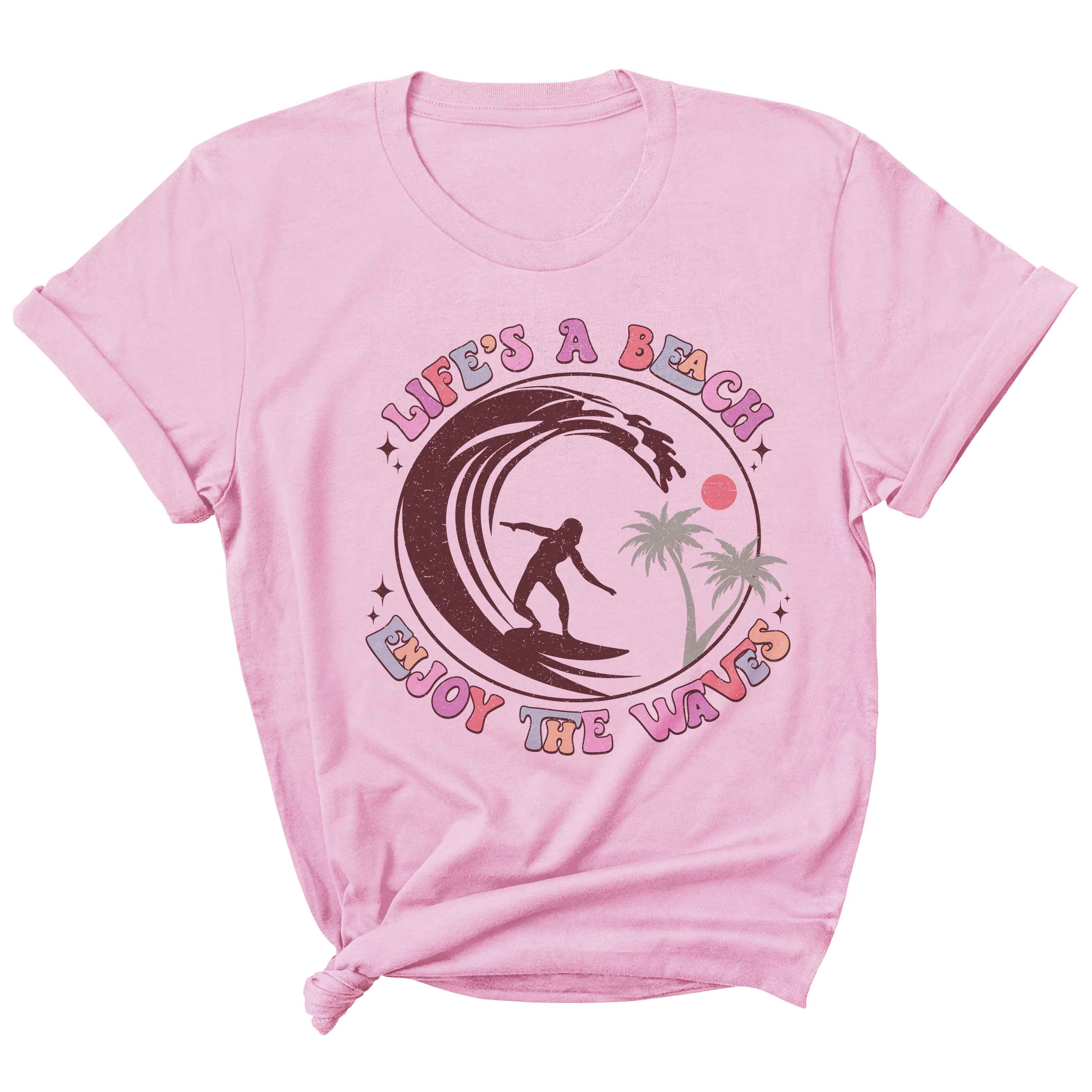 Enjoy the waves - Groovy Summer Clothing Transfer