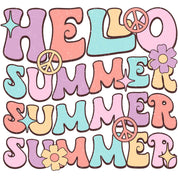 Hello Summer - Groovy Summer Clothing Transfer