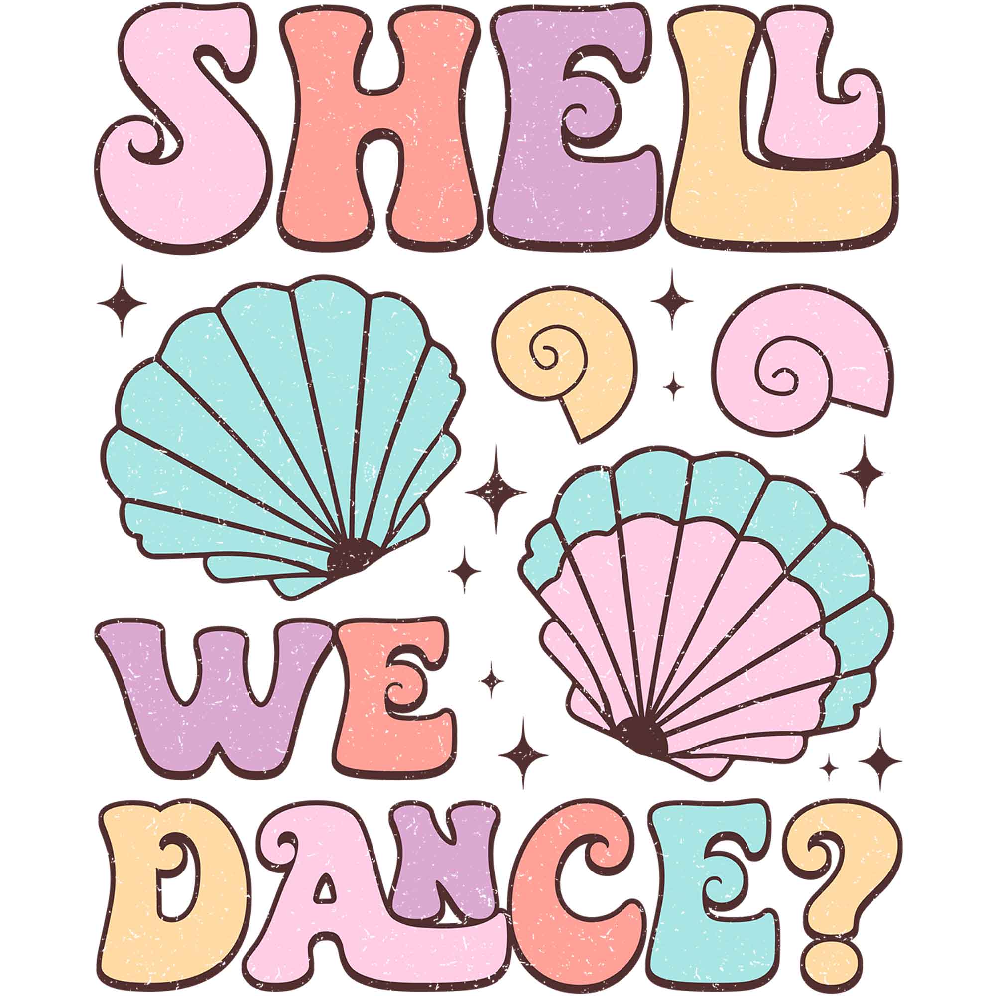 Shell we Dance - Groovy Summer Clothing Transfer