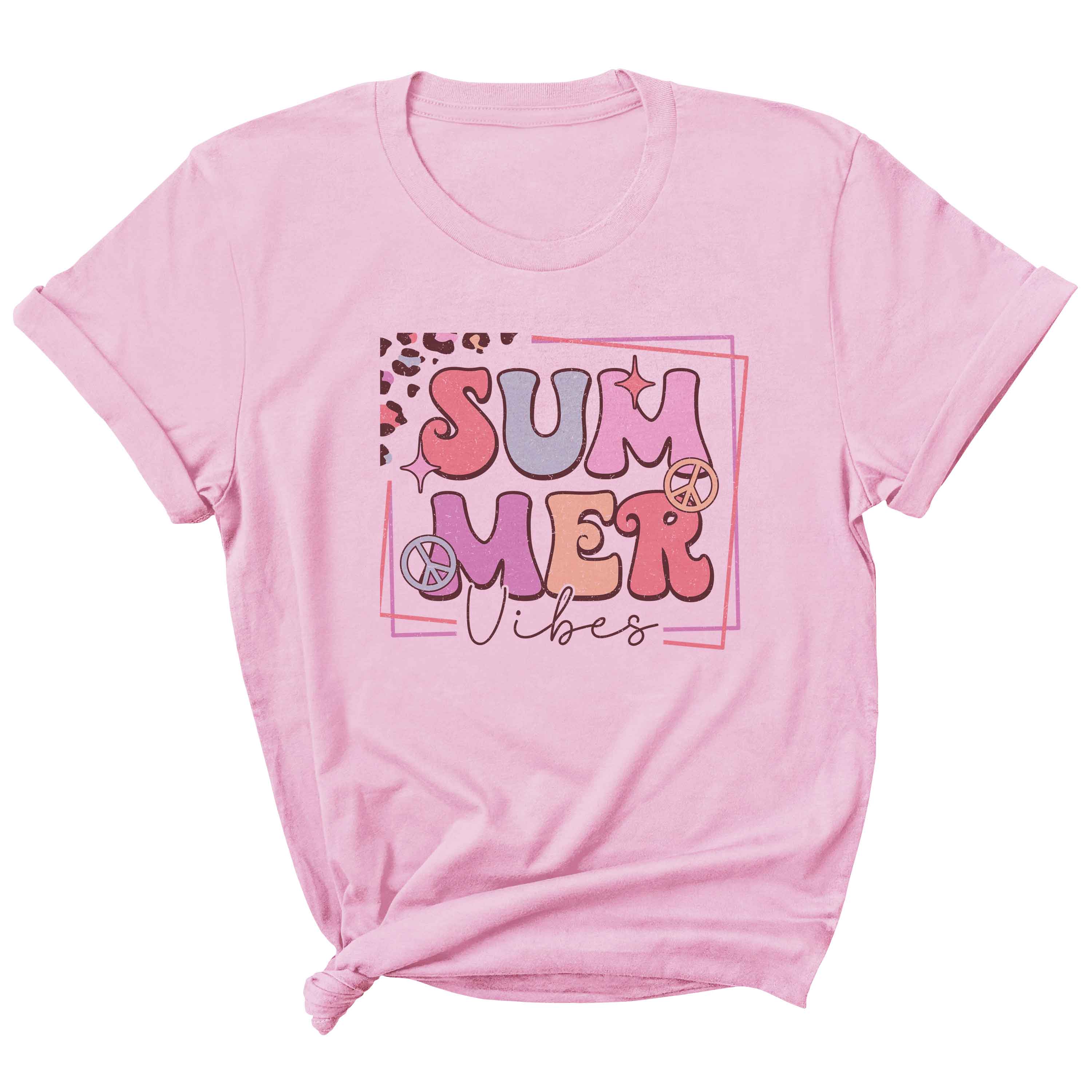 Summer Vibes square - Groovy Summer Clothing Transfer