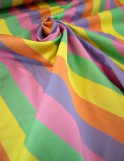 30cm Coupon Retro Parade, Katoen twill stretch