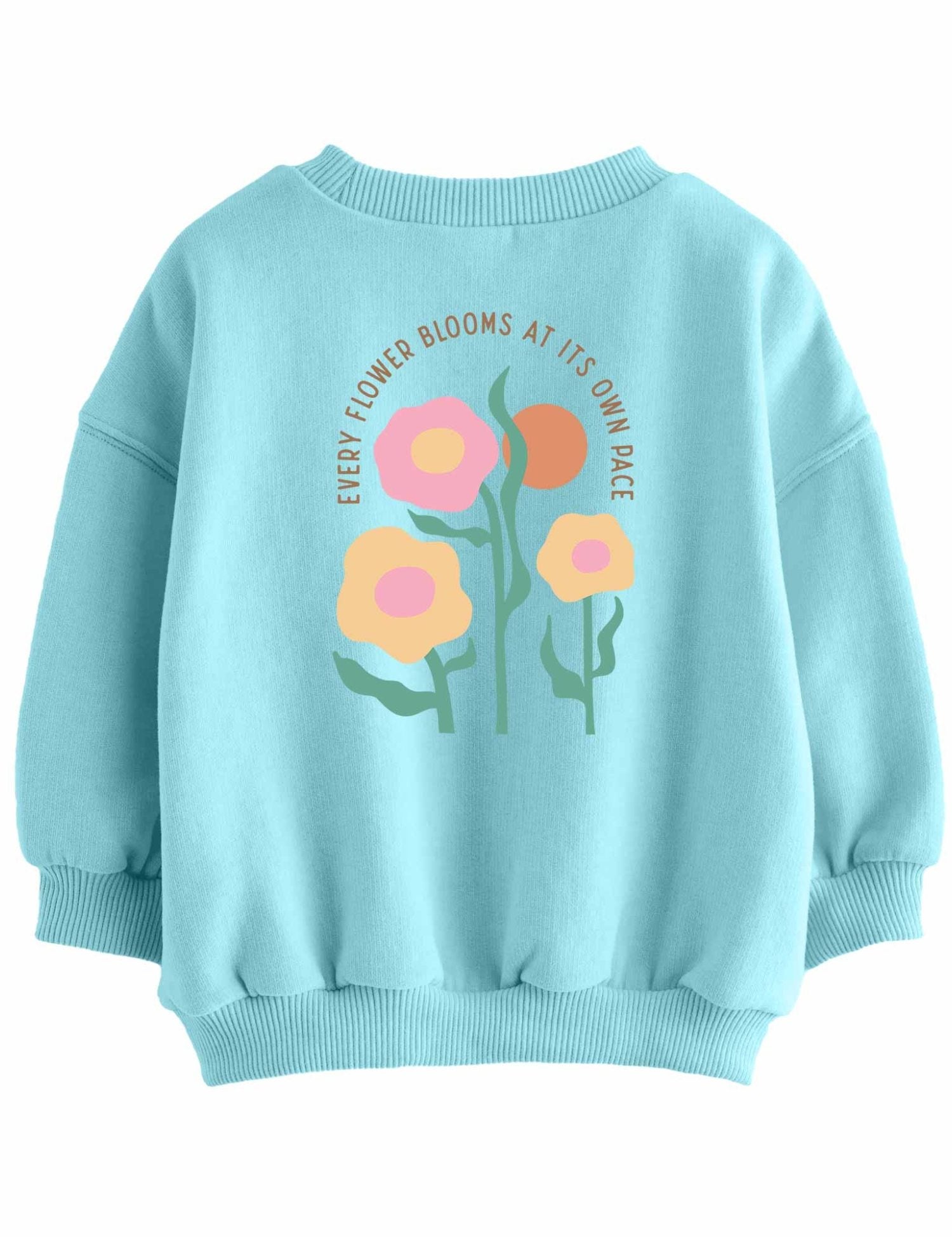 In seinem eigenen Tempo - Abstrakte Blumen-Kleidungstransfers