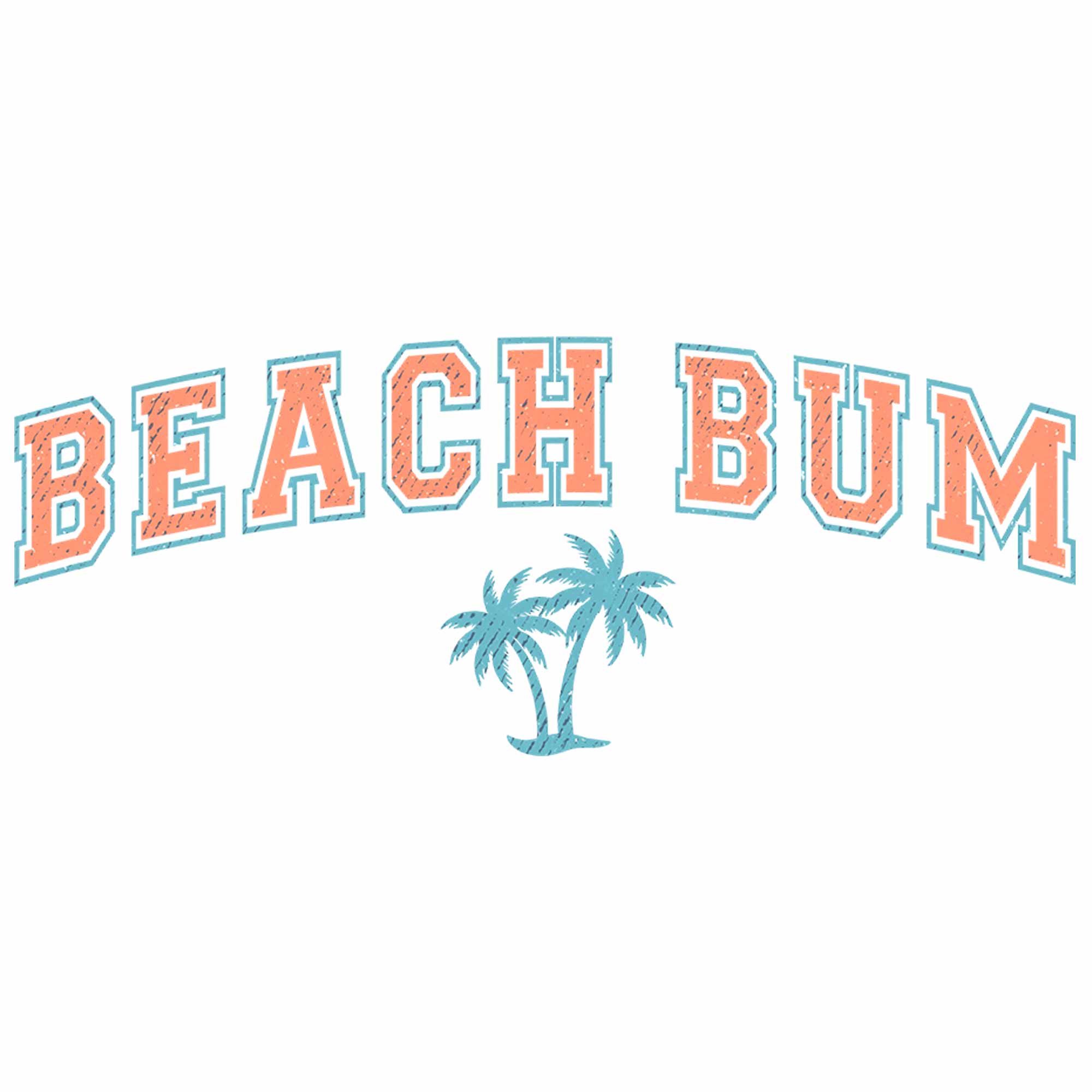 Beach Bum - Blue Summer Clothing Transfer