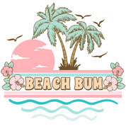 Beach Bum - Pastel Summer Kleding Transfer