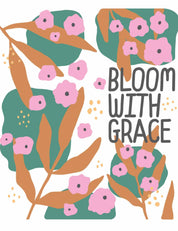 Bloom with Grace - Floral Clothing Transfers