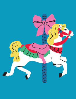 Bow Rider – Golden Mane - Carousel Clash – Strijktransfer