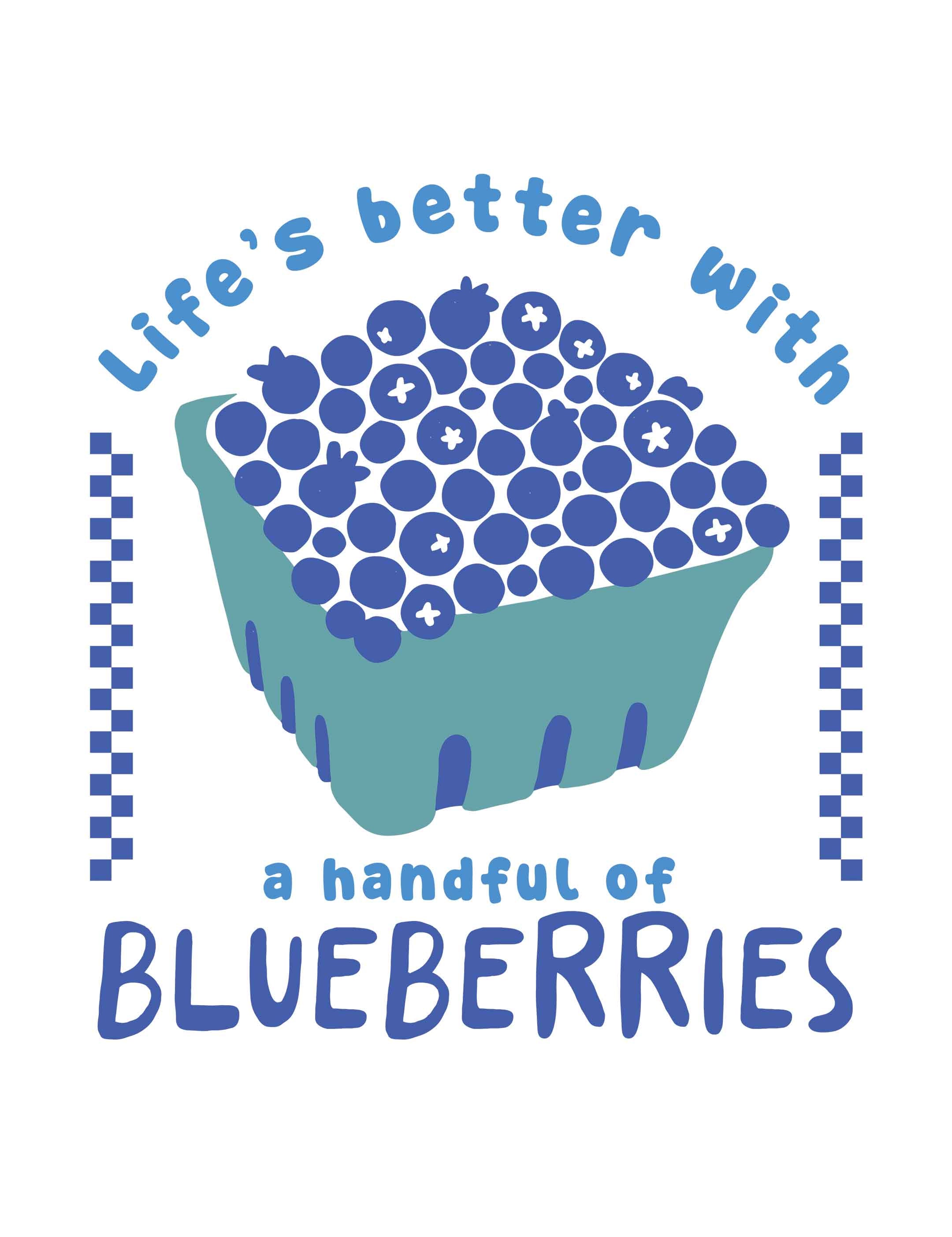 Blueberries – Fruit Parade | Strijktransfer