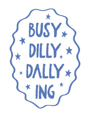 Busy Dilly Dallying - Hand Drawn | Strijktransfer