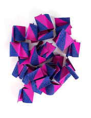 Color Pop Geweven Label | Roze & Blauw