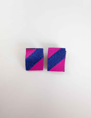 Color Pop Geweven Label | Roze & Blauw