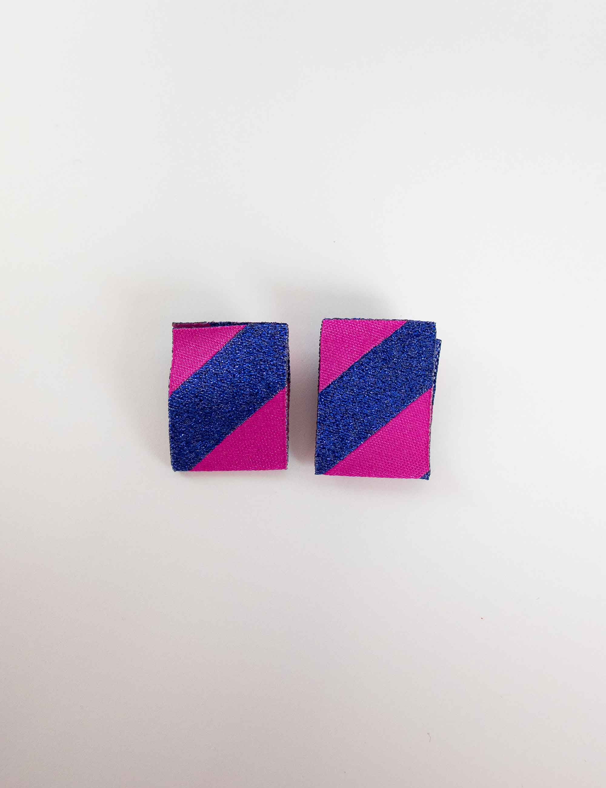 Color Pop Geweven Label | Roze & Blauw