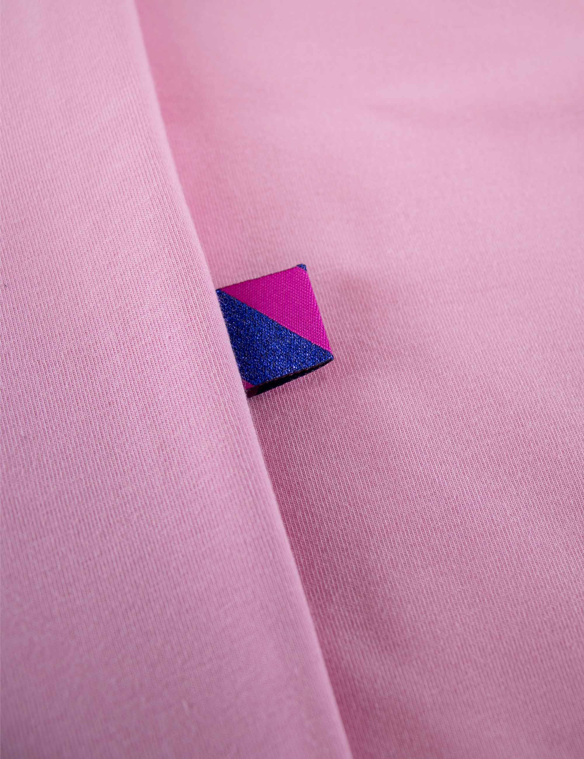 Color Pop Geweven Label | Roze & Blauw
