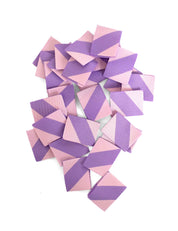 Color Pop Geweven Label | Roze & Lila