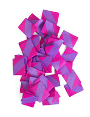 Color Pop Geweven Label | Roze & Paars