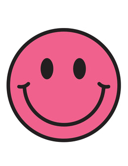 Coral Crush Smiley – Strijktransfers