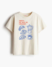 Sundays Are Made for Croissants - Hand Drawn | Strijktransfer