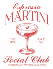 Espresso Martini - Summer Cocktails Clothing Transfers
