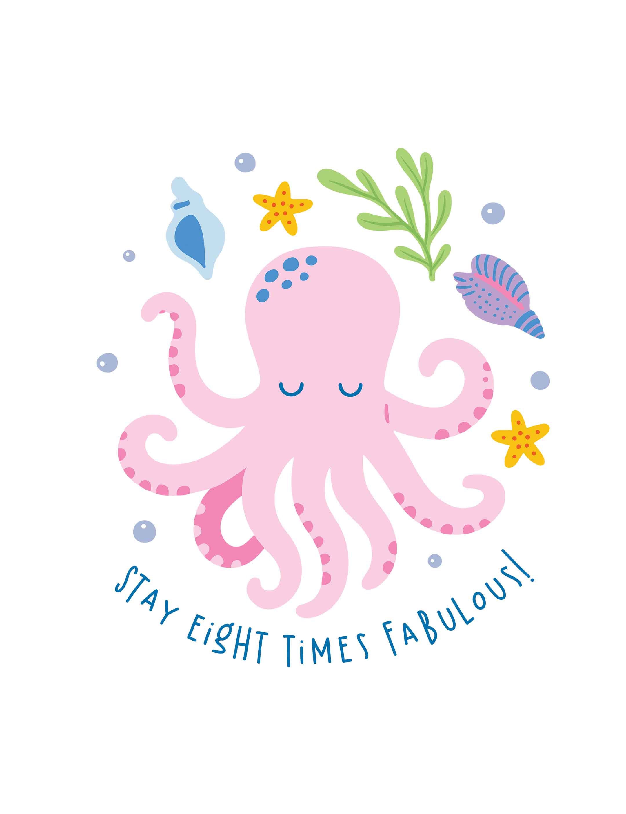 Stay Eight Times Fabulous - Ocean Dreamers | Strijktransfer