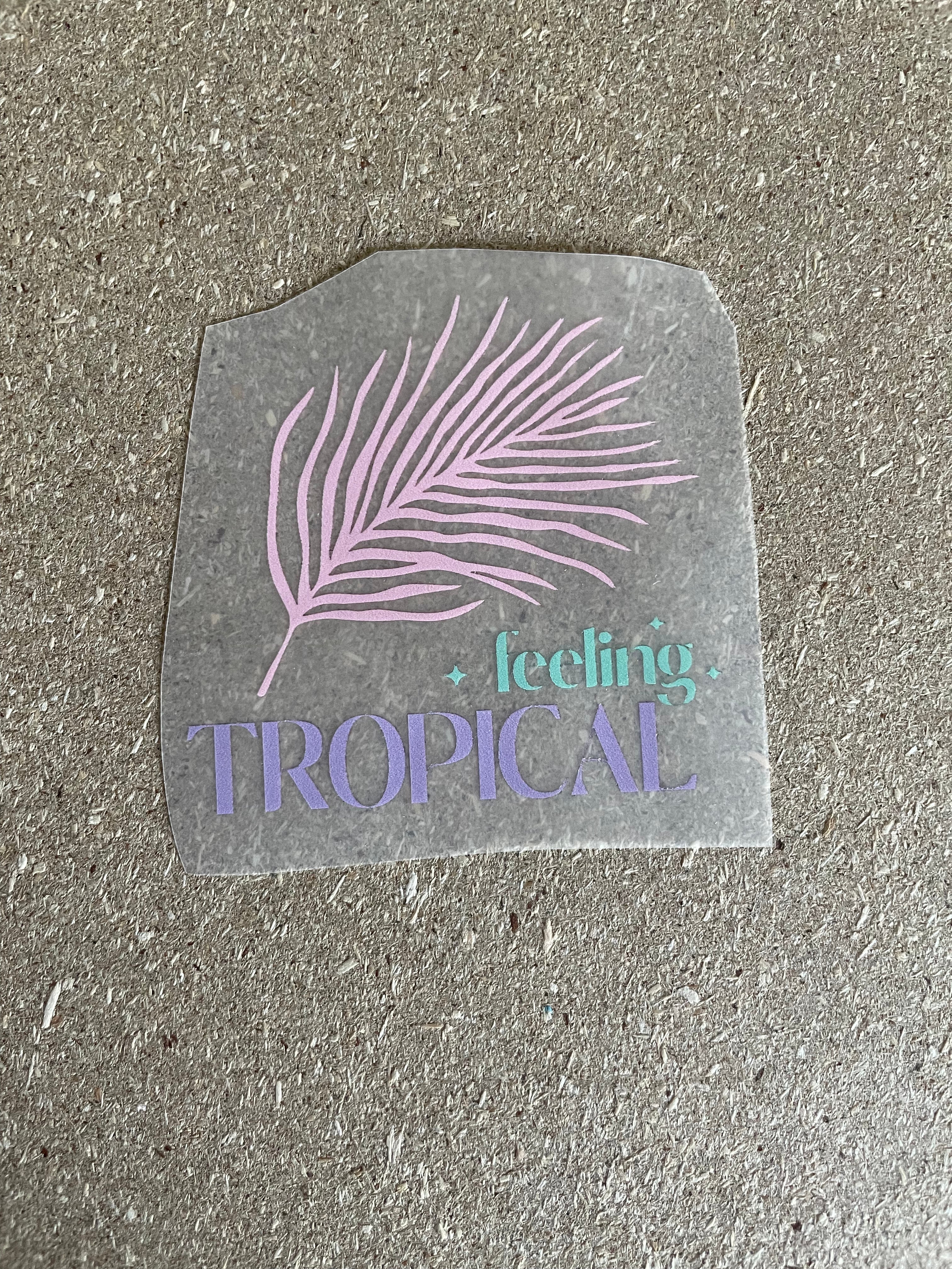 Feeling Tropical - Boho Sommerkleidung Transfer