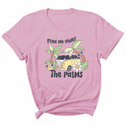 Find me under the palms -  Pink Summer Kleding Transfer