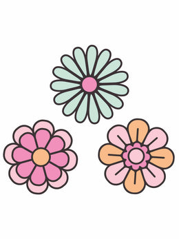 Western Flowers – All-over transfervel – overzicht