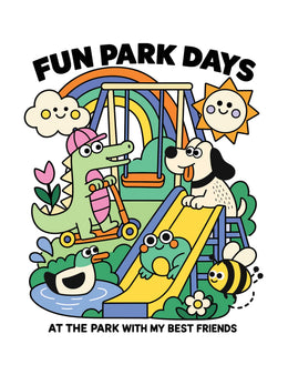 Fun Park Days DTF-strijktransfer uit Play Days