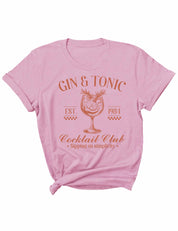 Gin Tonic - Summer Cocktails Clothing Transfers