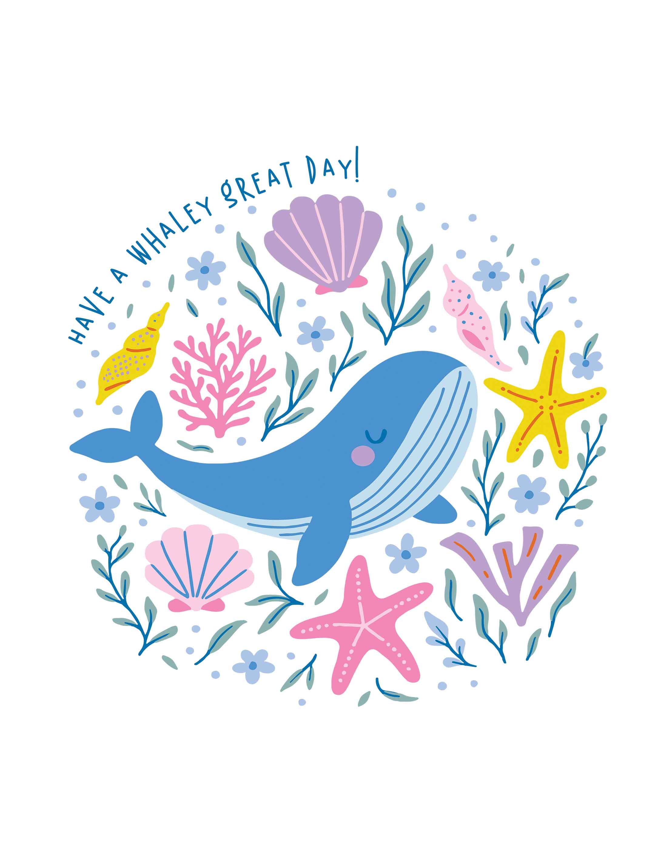 Have a Whaley Great Day - Ocean Dreamers | Strijktransfer