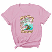 High Tides Good Vibes - Pastel Summer Clothing Transfer