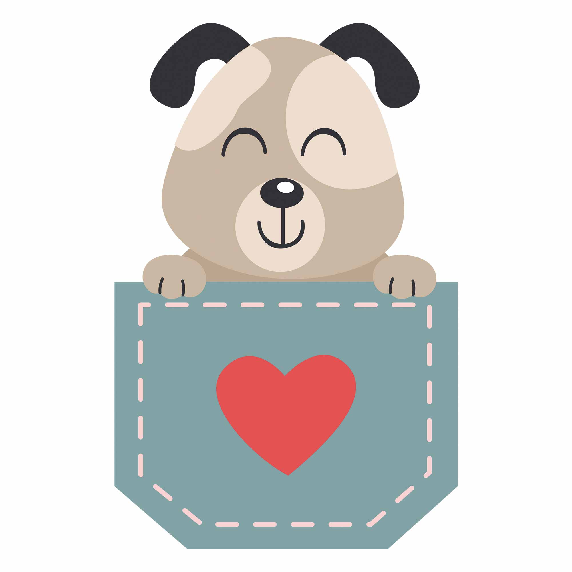 Hond -  Pocket Fun Kleding Transfer